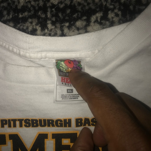 Vintage Roberto Clemente Pittsburg Pirates T Shirt Tee Fruit of the Loom Size XL - Picture 7 of 8